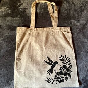 Custom Tote Bag with Hummingbird - Reusable